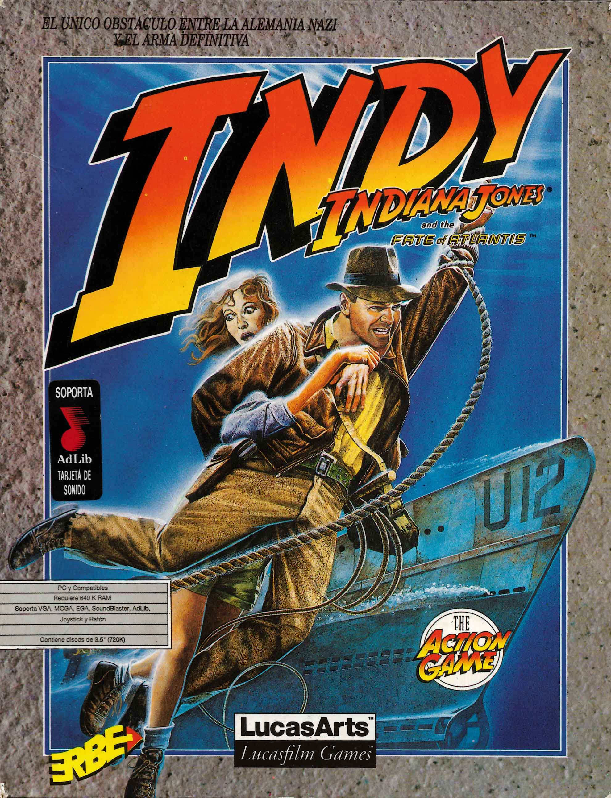 Indiana Jones And The Fate Of Atlantis The Action Game PC Disco Castellano